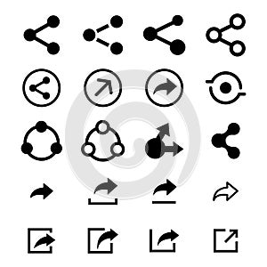 Share icon vector collections