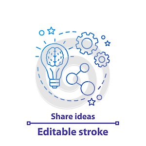 Share ideas concept icon