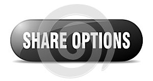 share options button. share options sign. key. push button.