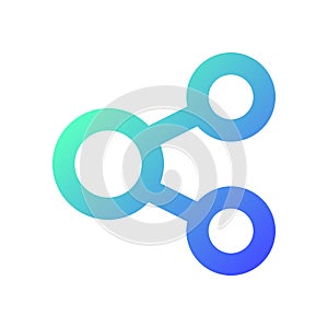 Share pixel perfect gradient linear ui icon