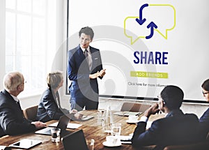 Share Sharing Connection Communication Concept