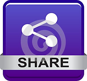 Share web button icon photo