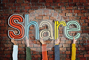 Share Word Concepts on Background