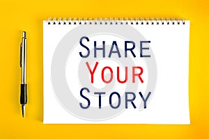 Share Your Story Concept