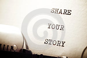 Share your story phrase