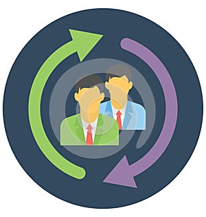 Shared business Isolated Vector icon that can be easily modified or edit