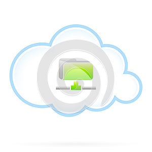 Shared Cloud Folder Icon photo