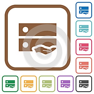 Shared drive simple icons