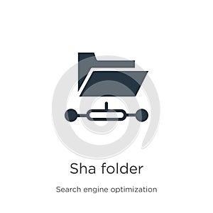 Shared folder icon vector. Trendy flat shared folder icon from search engine optimization collection isolated on white background