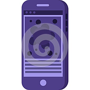 Shared hosting icon mobile phone vector isolated