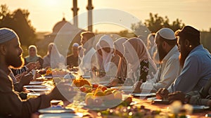 Shared meals, prayers, strengthening bonds during Ramadan.