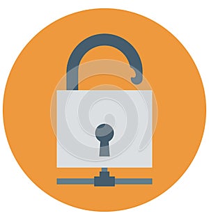 Shared protection, lock shared, Isolated Vector icons that can be easily modified or edit