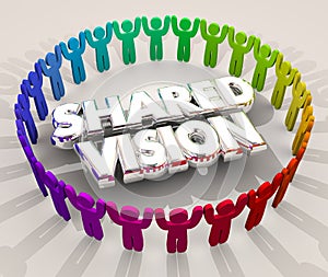 Shared Vision Common Goal Mission Purpose People 3d Illustration