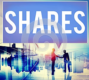 Shares Shareholder Asset Contribution Proportion Concept photo