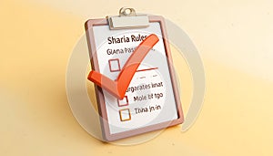 Sharia Law Checklist photo