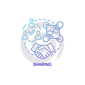Sharing concept icon