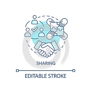 Sharing concept icon