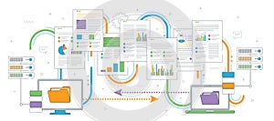 Sharing data and documents, backup data and computer network