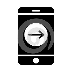 Sharing glyph flat vector icon