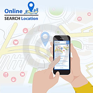 Sharing GPS Location on mobile phone infographic