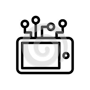 Sharing  vector thin line icon