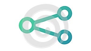 Sharing Network Icon, Connect Spread Content, vector design Generative AI
