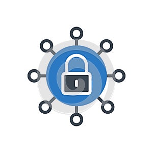 sharing vector glyph color icon