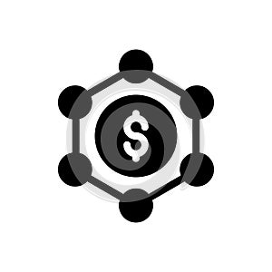 Sharing vector glyph flat icon