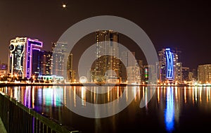 Sharjah at night