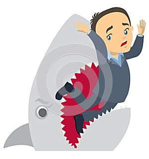 Shark devours businessman