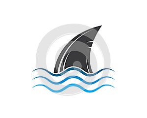 shark fin icon vector illustration