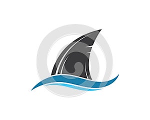 shark fin icon vector illustration