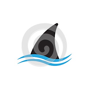 Shark Fin vector icon