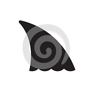 Shark Fin vector icon photo