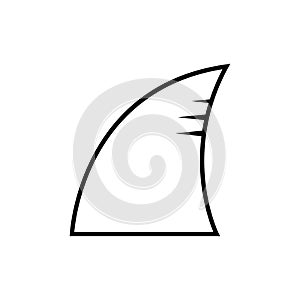 Shark Fin vector icon