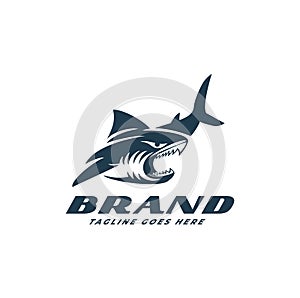 Shark Fish Logo { Animal Logo ]