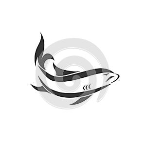 Shark fish vector illustration