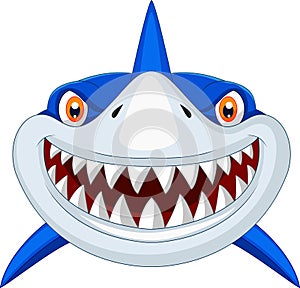 Shark head cartoon