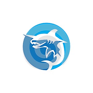 Shark icon and symbol vector illustration