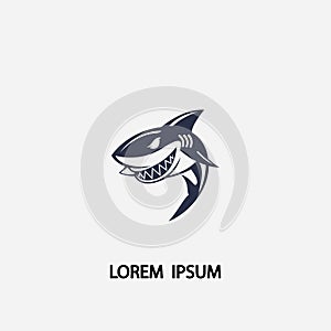 Shark illustration Logo