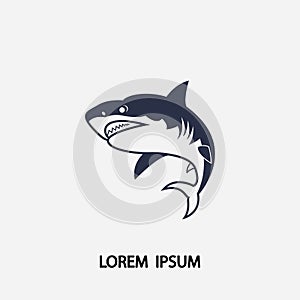 Shark illustration Logo