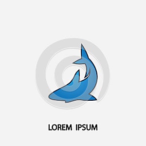 Shark illustration Logo