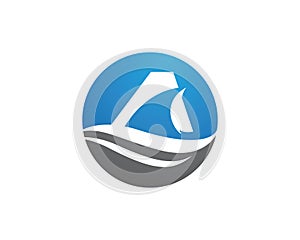Shark illustration Logo Template