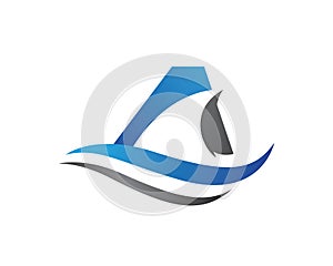 Shark illustration Logo Template