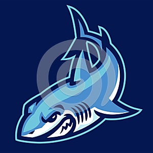 Shark Logo Mascot Sport