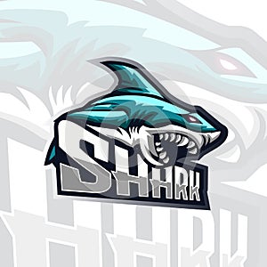 Vector Illustration Shark Logo for teammate. photo