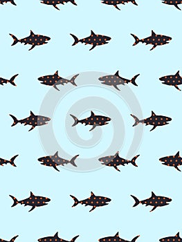 shark repeatedly pattern