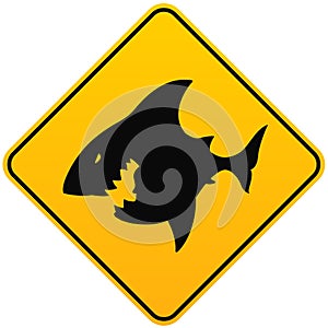 Shark sighting sign photo