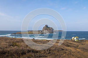 Sharks Cove Enseada dos TubarÃµes and Secondary Islands view - Fernando de Noronha, Pernambuco, Brazil