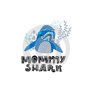 Sharks Family vector set